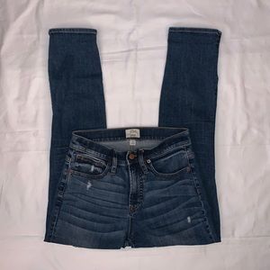 J. Crew Trademark Vintage Straight Ripped Jeans